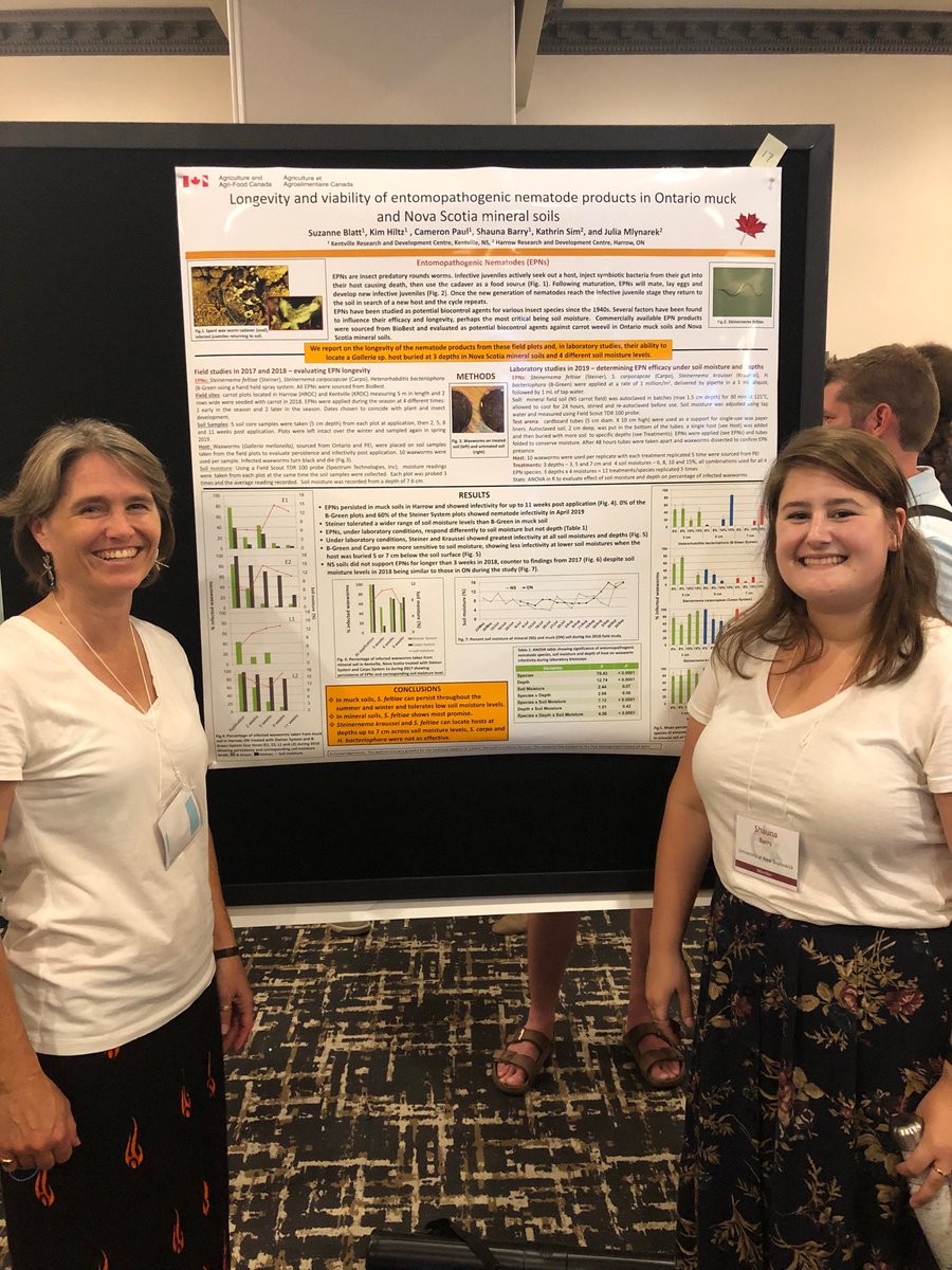 MayflyShauna's tweet photo. Accidentally wore matching outfits with @lab_bug for the poster presentation today! #geekgarb #EcoEvoEnto2019 @CSEE_SCEE https://t.co/jVF3XOe9jm