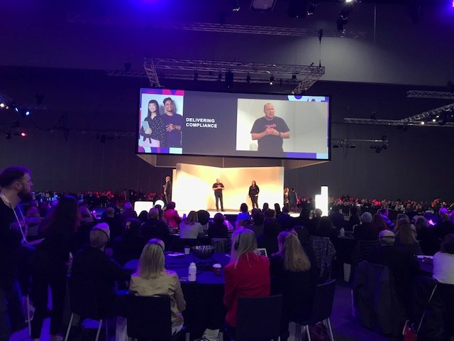 chrismsydney's tweet photo. Awesome presentation from Nick Fletcher and Rachel Harris on time-saving compliance @MYOB #myobpc https://t.co/JcsAamA67s