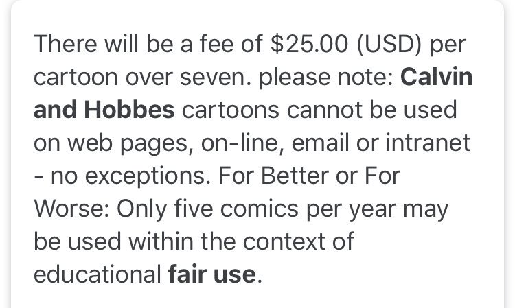 afin76's tweet image. I assume you have permission from Bill Watterson to use the image of his creation? Otherwise this is copyright violation and theft.