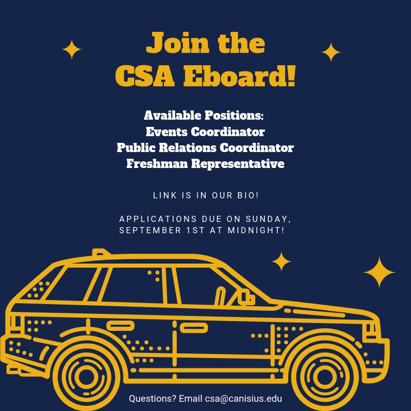 Hey Commuters! Apply to be on our Eboard for this year!