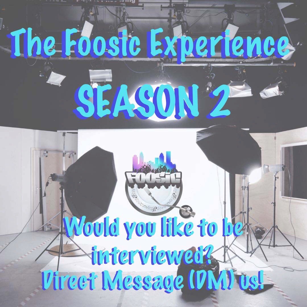 ChefTcarter1's tweet photo. Are you an artist or influencer doing it #fortheculture and want to shine on Season 2 of #foosicexp DM us to discuss!! We’ll start filming in October and have slots open for October and November! https://t.co/occbmasEqA