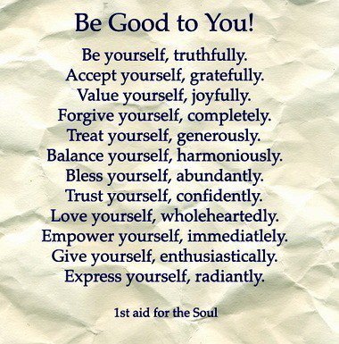 How have you been good to yourself today?