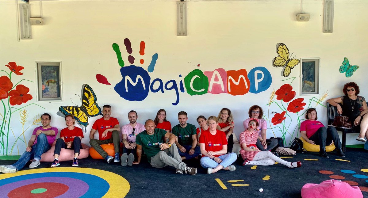 DavidSaranga's tweet photo. Visiting the kids &amp; volunteers at #MagiCamp #Romania, experiencing the important work done to help children with #cancer and their families. Thank you @vlad_voiculescu for letting @IsraelinRomania be part of #MagiCamp2019 family! https://t.co/nqFMn49Bcm