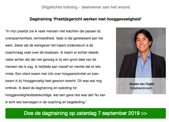 Kom de dagtraining doen op 7 september, de enige zaterdag nog dit jaar. Ideaal na een werk/schoolweek een dag voor jezelf, een dagje uit om jezelf te voeden met informatie, ervaring en verdieping. Ga aan de slag met #hooggevoeligheid  #hoogsensitiviteit hooggevoeligheelgewoon.nl/dagtraining/