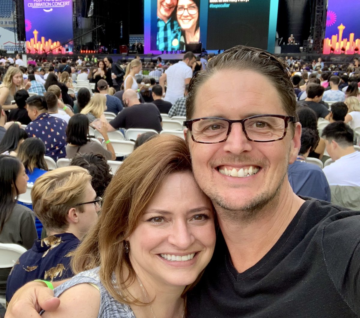 jsherhart's tweet image. Getting ready for @katyperry at #postprimedayconcert #bepeculiar