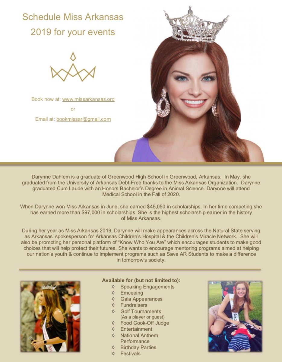 Have an Event? Book Miss Arkansas 🤩💕