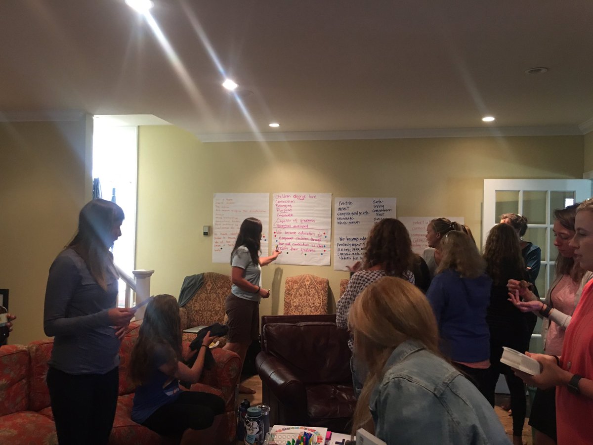 BraceBulldog's tweet photo. Team Breck El is ready for the year! We’ve established our Values, Moral Purpose, and Intentions for the school year. Best team ever. Now we’re ready for our awesome students! #SSD #BreckEl #culturize https://t.co/uZHY4E2DOT