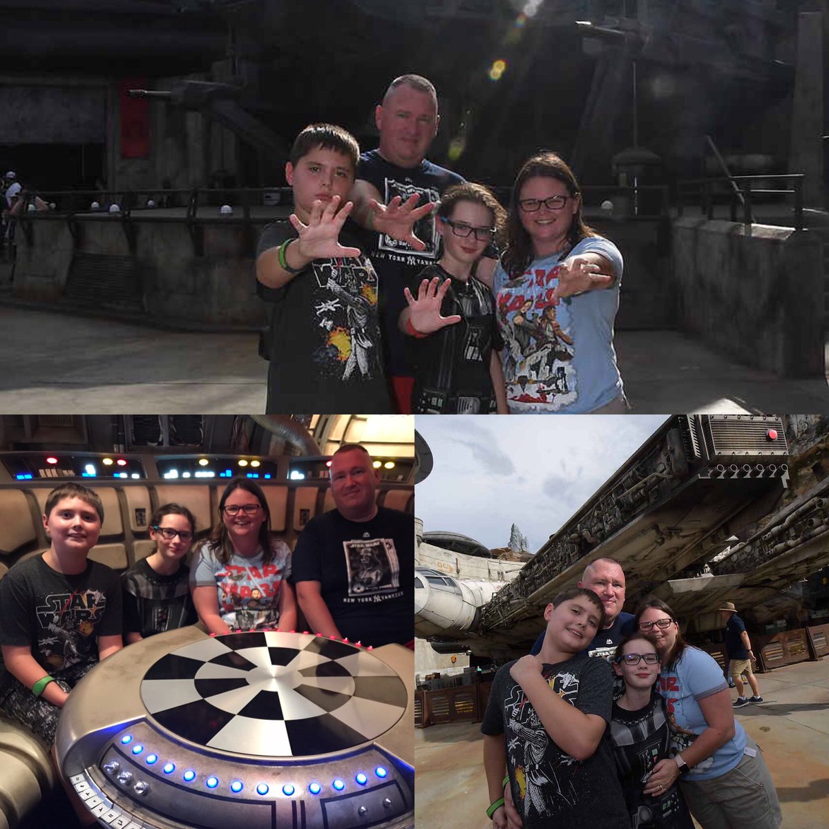 Kellywagn's tweet photo. We had an awesome time at Star Wars Galaxy Edge Preview! https://t.co/Sbr4BaEUhT