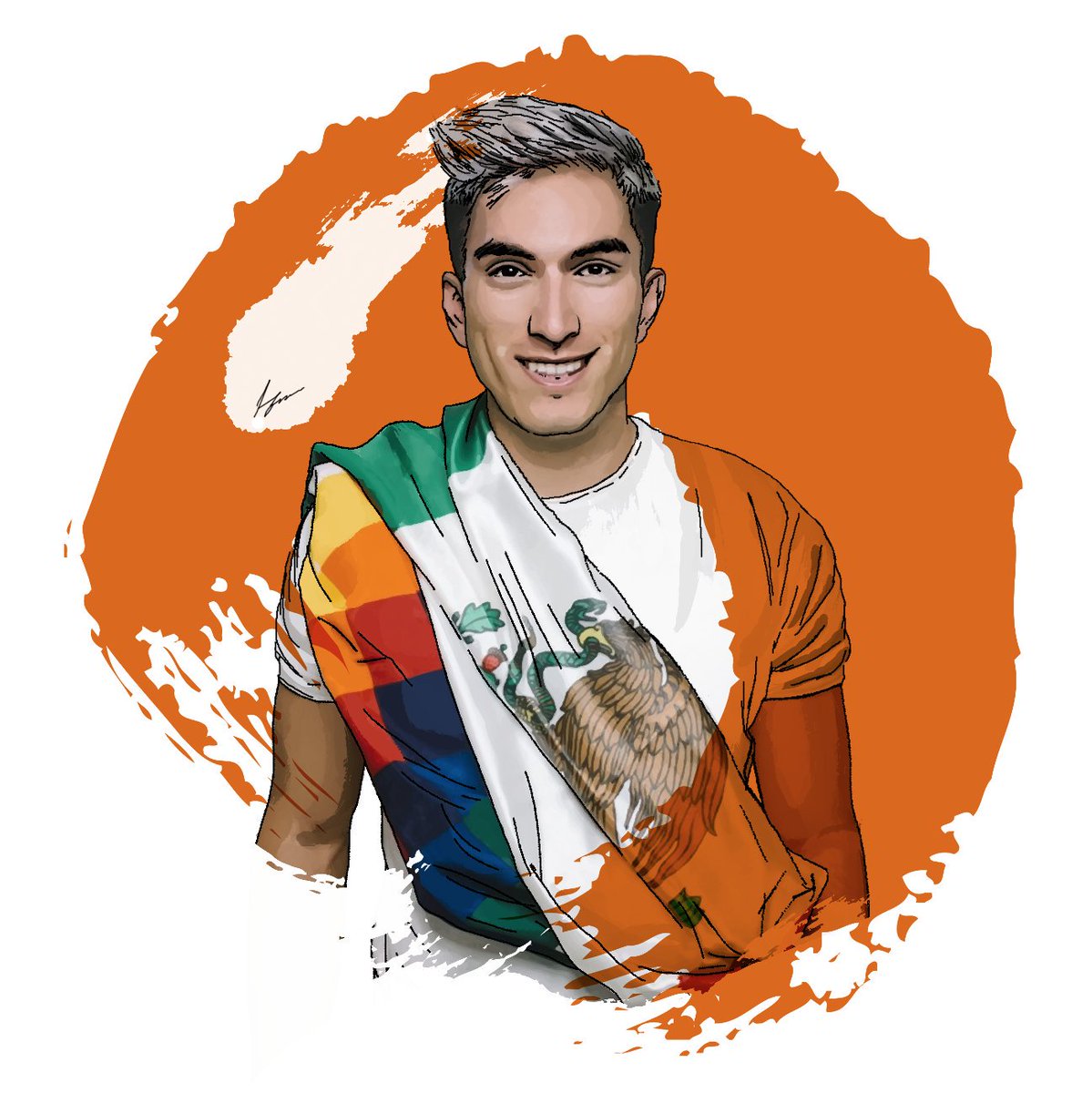 Ignacio93SC's tweet photo. Dibujando a @jorgemarmor 
Mexicanos Chingones

#Drawing #FANART https://t.co/fzOsibpPr8
