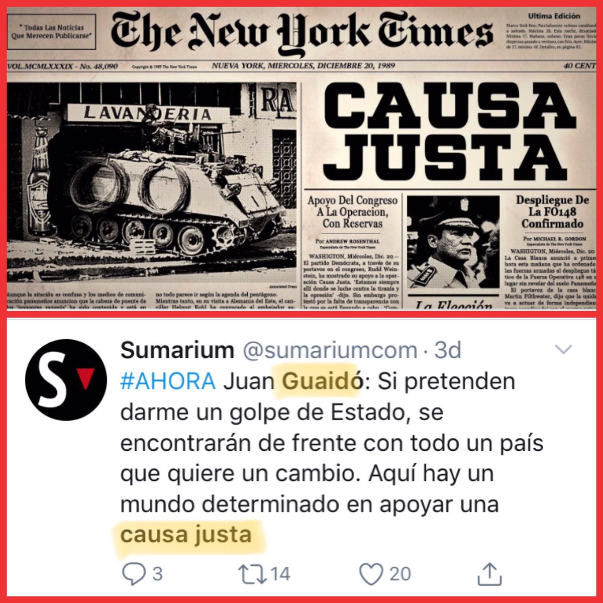 jmposadal's tweet photo. Así como unos repiten “Patria, Socialismo o Muerte”, otros repiten “Causa Justa”. Cada maestro con su librito. https://t.co/RMsv09QWVK