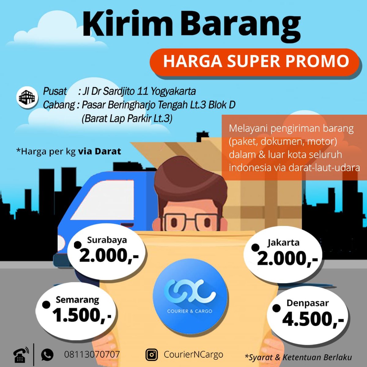 cvhokiproject's tweet photo. Kirim barang ke Jakarta hanya Rp 2000/kg gaesss!! 📦.

#jogja #paket #ekspedisi #cargo https://t.co/EYYoj6F5W2