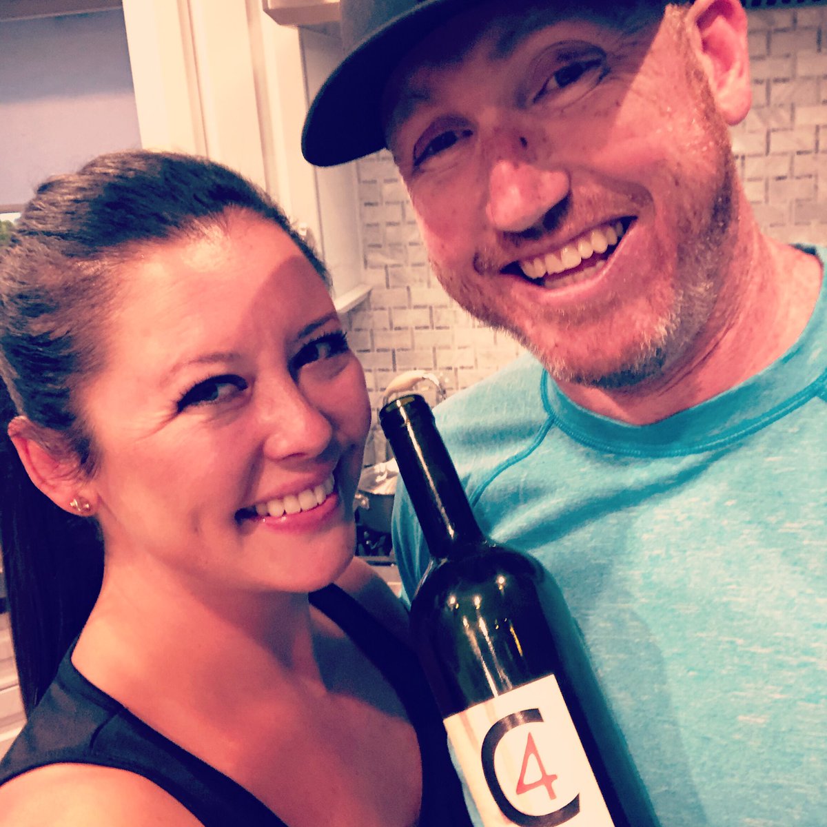JadeElliottTV's tweet photo. First dinner in Utah with my love, had to toast it with a piece of my home with @CooperWine!!! #coopclub #c4 https://t.co/77Rq2ZIvfY