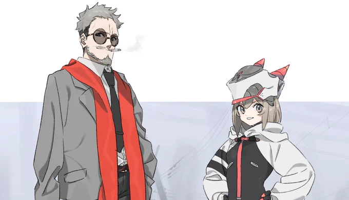 拙者おじさんと女の子のコンビ好きすき侍 