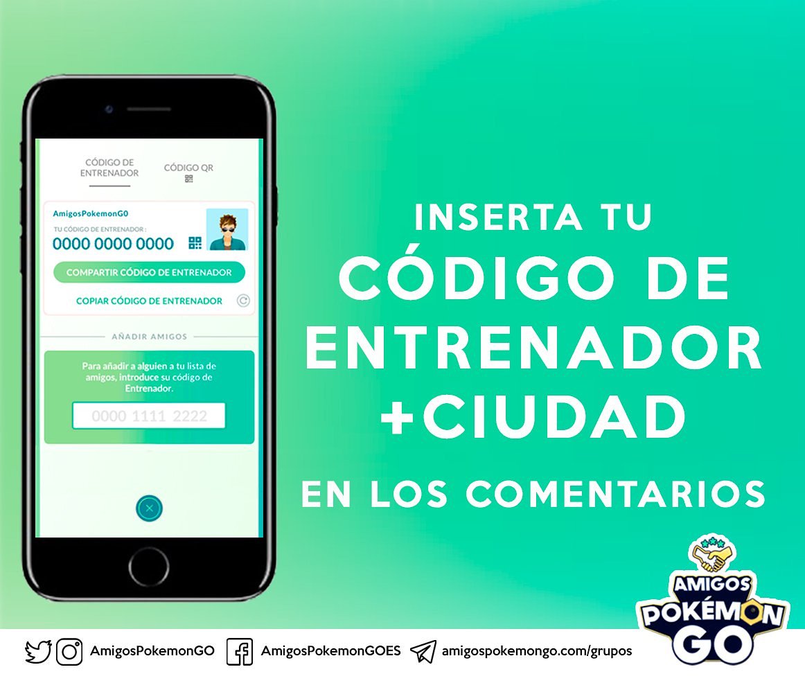 AmigosPokemonGO's tweet photo. ¿Necesitas Amigos para la Investigación Especial de Jirachi? 

Introduce tu CÓDIGO + CIUDAD en los comentarios.👇🏽

🔁RT &amp; LIKE❤

#PokemonGO #AmigosPokemonGO https://t.co/02hLE6ysP7
