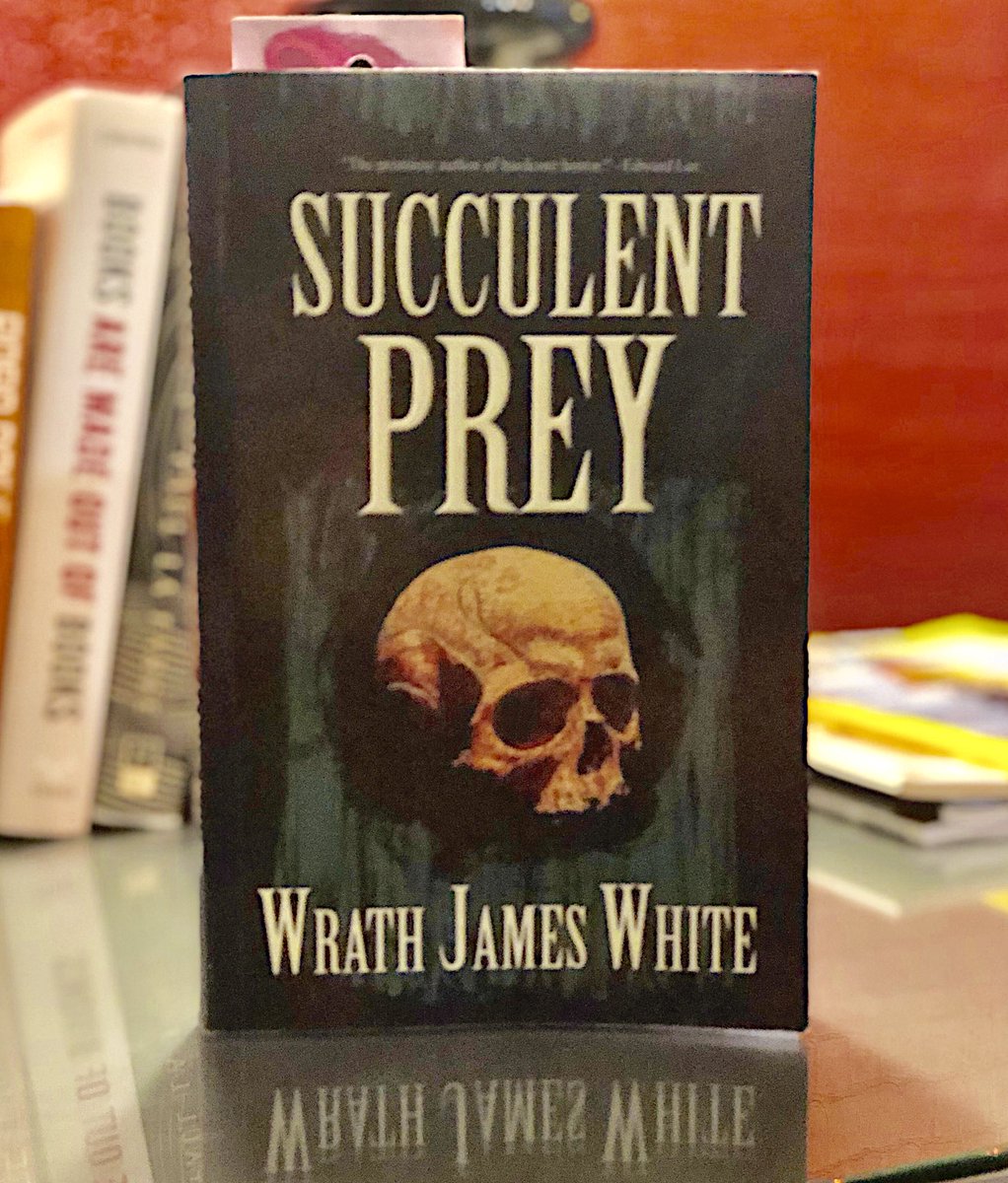I accidentally left my copy of “Succulent Prey” by <a href="/WrathJW/">Wrath James White (he/him)</a> in first-class (w/@LairdBarron’s “Blood Standard”). I hope some hoity-toity, conservative, uber-religious fuck, found Wrath’s novel &amp; read the first chapter—before screaming.
#WrathJamesWhite #SucculentPrey <a href="/DeaditePress/">Deadite Press</a>