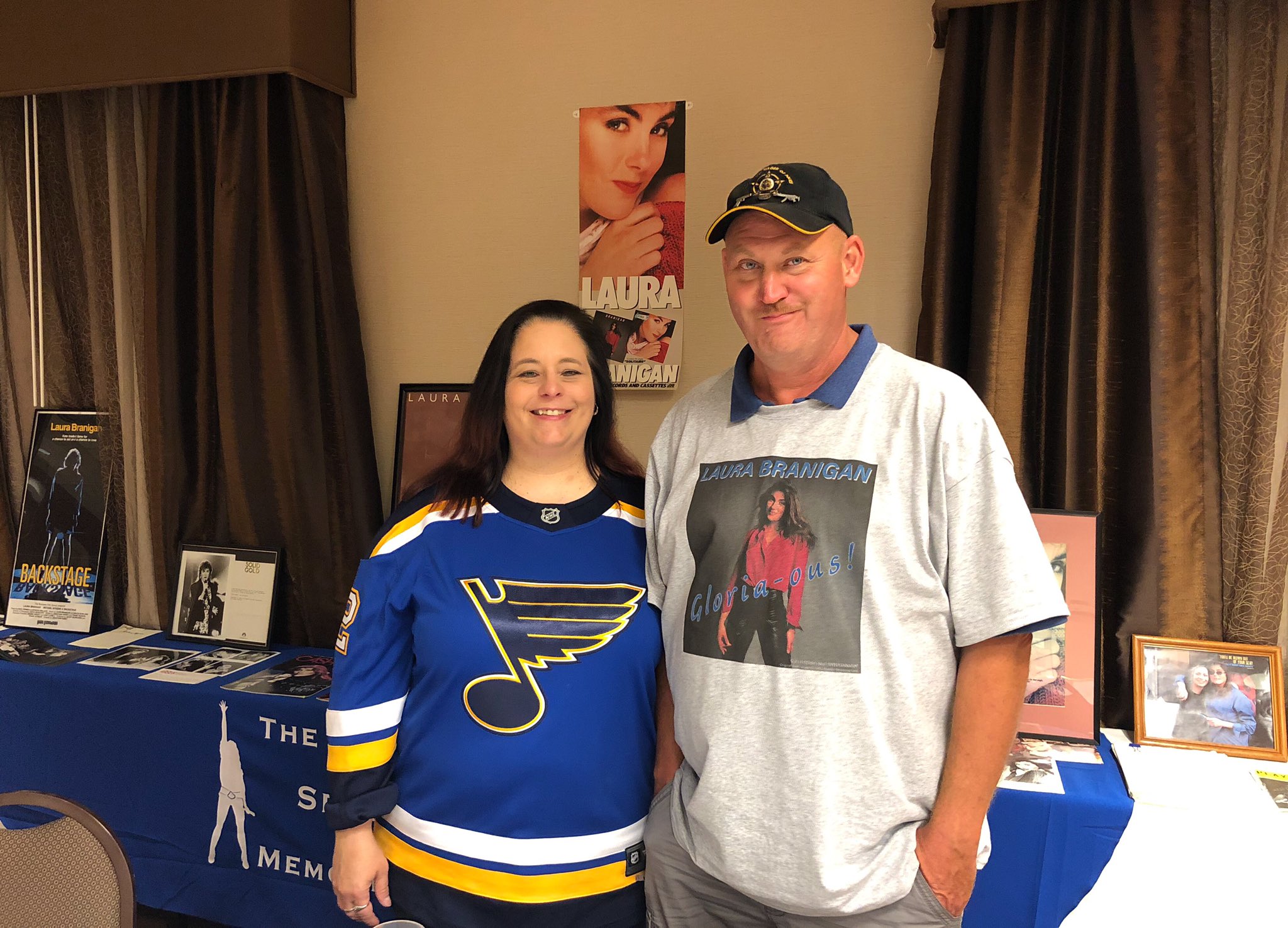 Laura Branigan on X: Looking forward to returning to STL next week for  ⁦@StLouisBlues⁩ Stanley Cup banner raising ⁦@Enterprise_Cntr⁩ on Oct. 2  & will be attending Oct. 5 game too! Jersey with