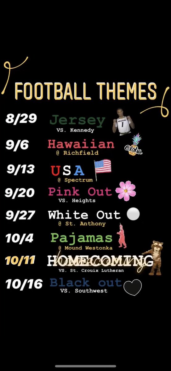 OfficalFridFans's tweet photo. Themes for the 2019 SZN 🏈 https://t.co/TC2S86CMvr