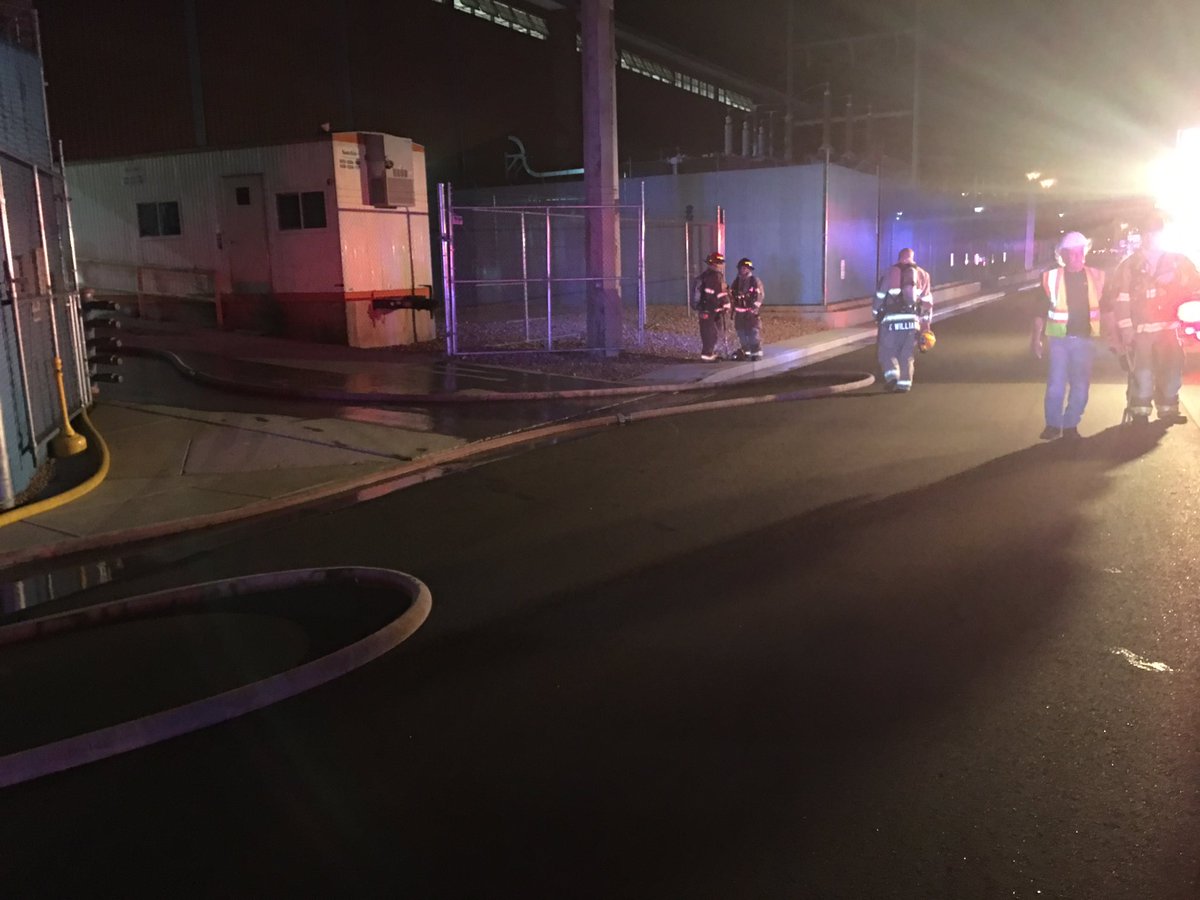 CSFDPIO's tweet photo. CP Vaughan on scene. All employees out of building and accounted for with no known injuries. Fire crews still working with CSU interior. Media will be briefed when more information is avaialable. #martindrake https://t.co/EU9GhXwMTL