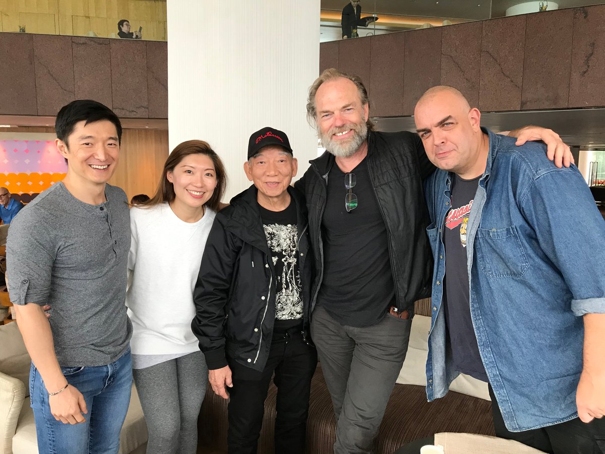 bigmikeleeder's tweet photo. If the Matrix is coming back, we need the Return of Agent Smith! Had the pleasure of reconnecting Hugo Weaving and Master Yuen Woo-ping earlier this year in Hong Kong #thematrixreturns #bringbackagentsmith https://t.co/yNazp9kXjX