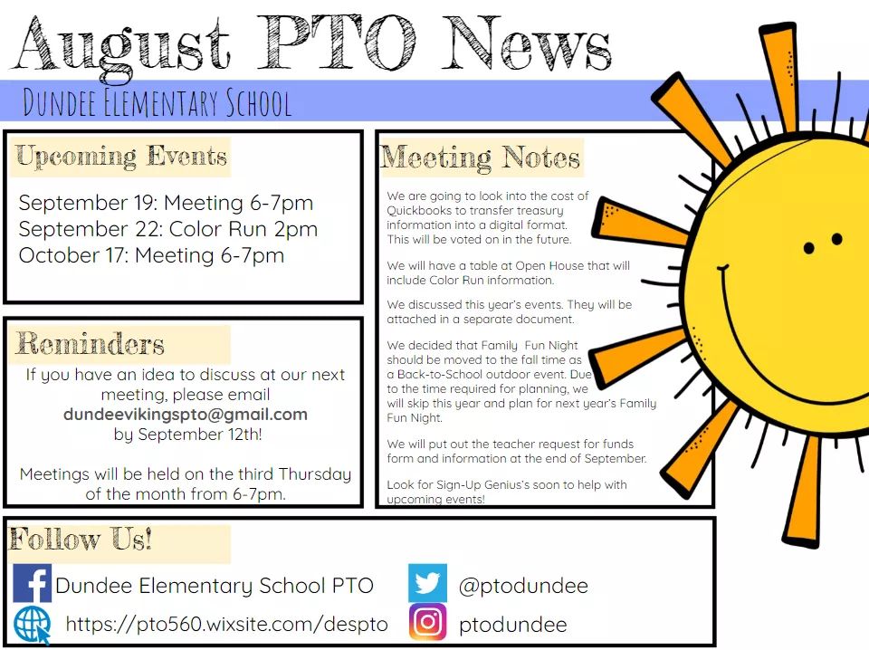 Dundee Elementary School PTO tweet media