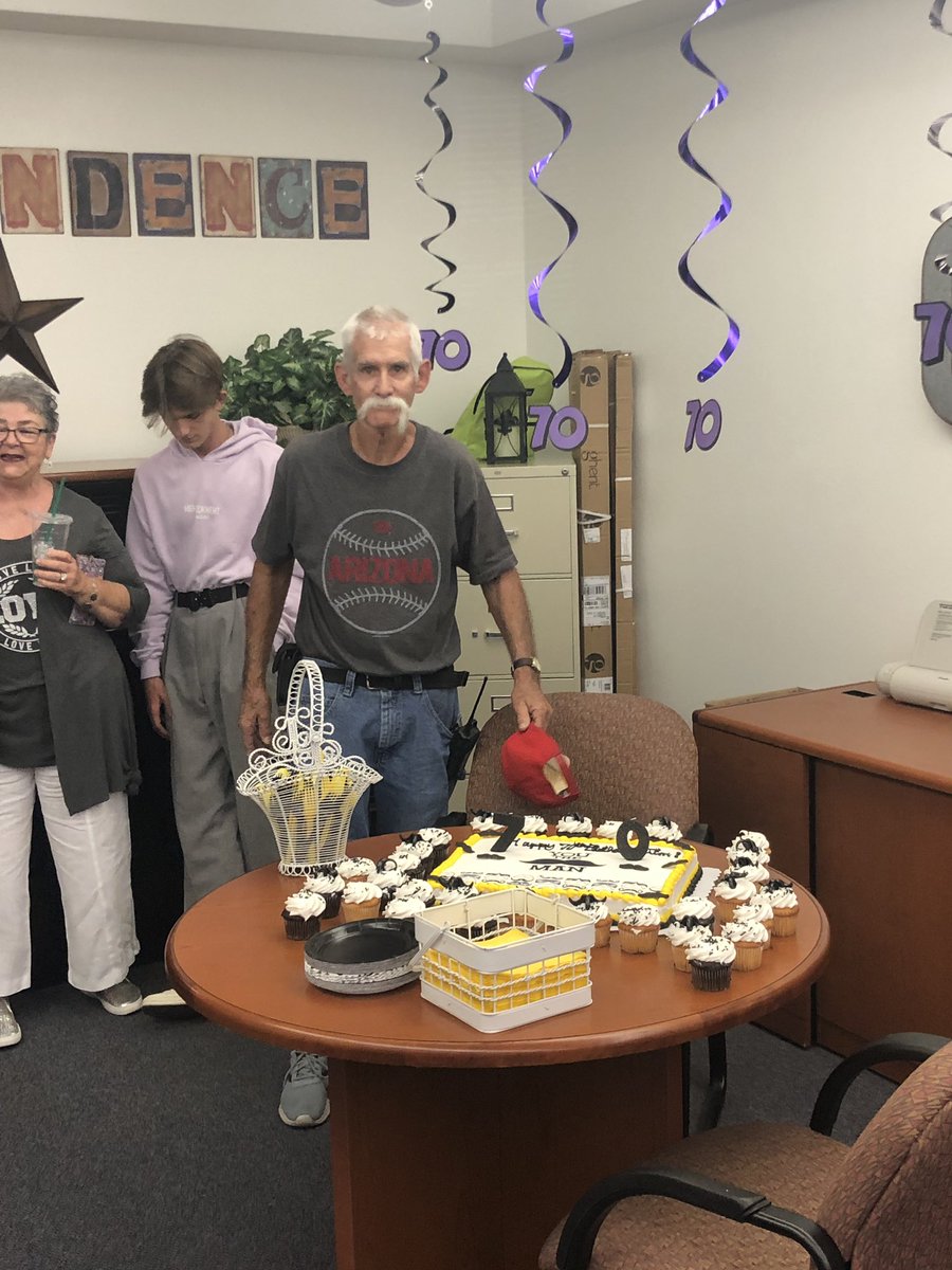 Every member of the CTA Independence team plays an important role in the lives of our students. Happy 70th Birthday to our custodian Jim! #HawksSoaring <a href="/CTAIndeHawks/">CTAIndependenceHawks</a> <a href="/ChandlerUnified/">Chandler Unified School District</a>