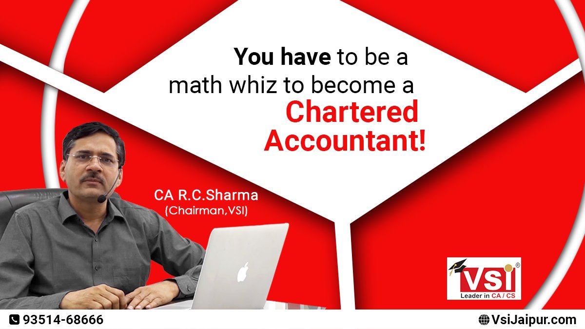 VsiJaipur's tweet photo. You have to be a math wiz to become a Charted Accountant

#ICAI #caresults #pendrive #pendriveclasses #canews #CAexams #CAexamtip #CApreparation #CAcoaching #VSI #calife #castudent #cafacts #castudents #cainstitute #camotivation #caindia https://t.co/wkmv8VU1W1