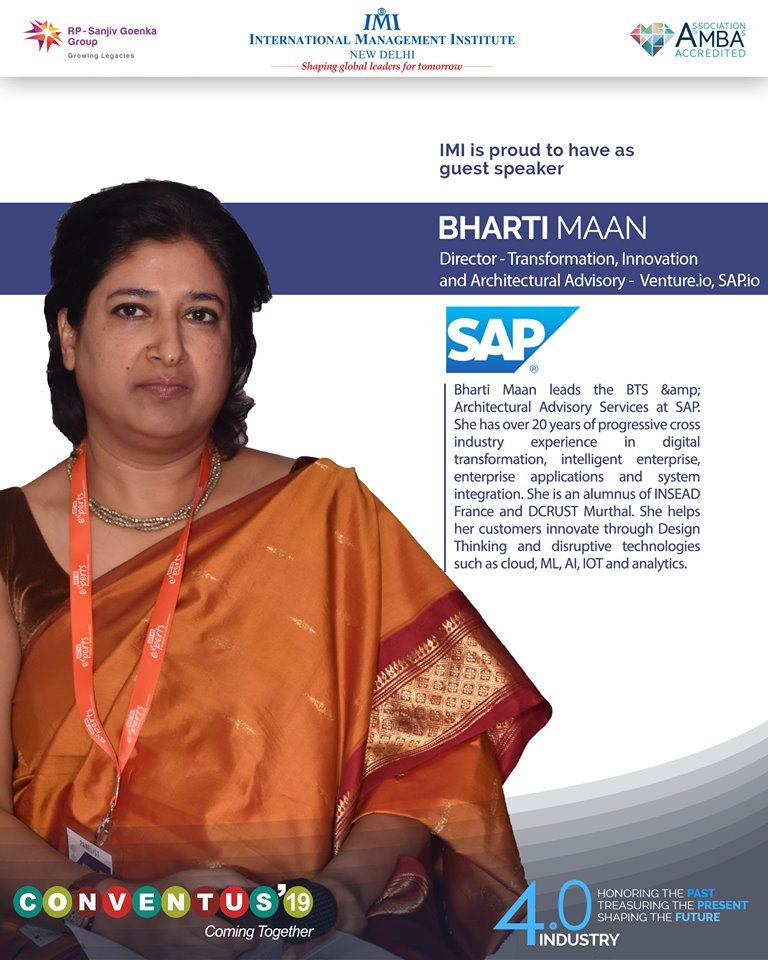 Constrat_IMI's tweet photo. We take immense pride in announcing our next speaker, Ms. Bharti Maan.
We are eagerly looking forward to share her valuable insights regarding the paradigm shift in business strategies.
#Conventus19
#industry4
#CONSTRAT
#IMINewDelhi 
#CyberPhysicalSystems
#strategysummit
#24Aug https://t.co/xEHse1zOpK