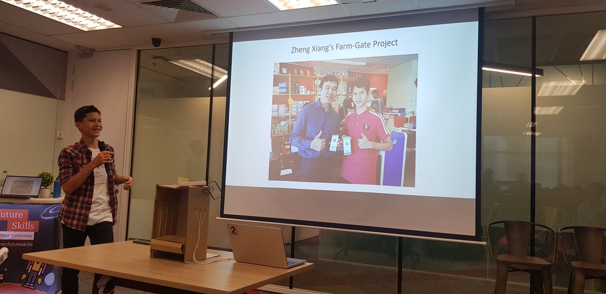 Sri_Nair1's tweet photo. Amazing ! 2 very young Malaysian men aged 13 talking to @PwC_Malaysia people about the apps they have developed by themselves and demonstrating how the apps work! #pwcfutureskills #mygrowthjourney https://t.co/dpmLP23Wnf