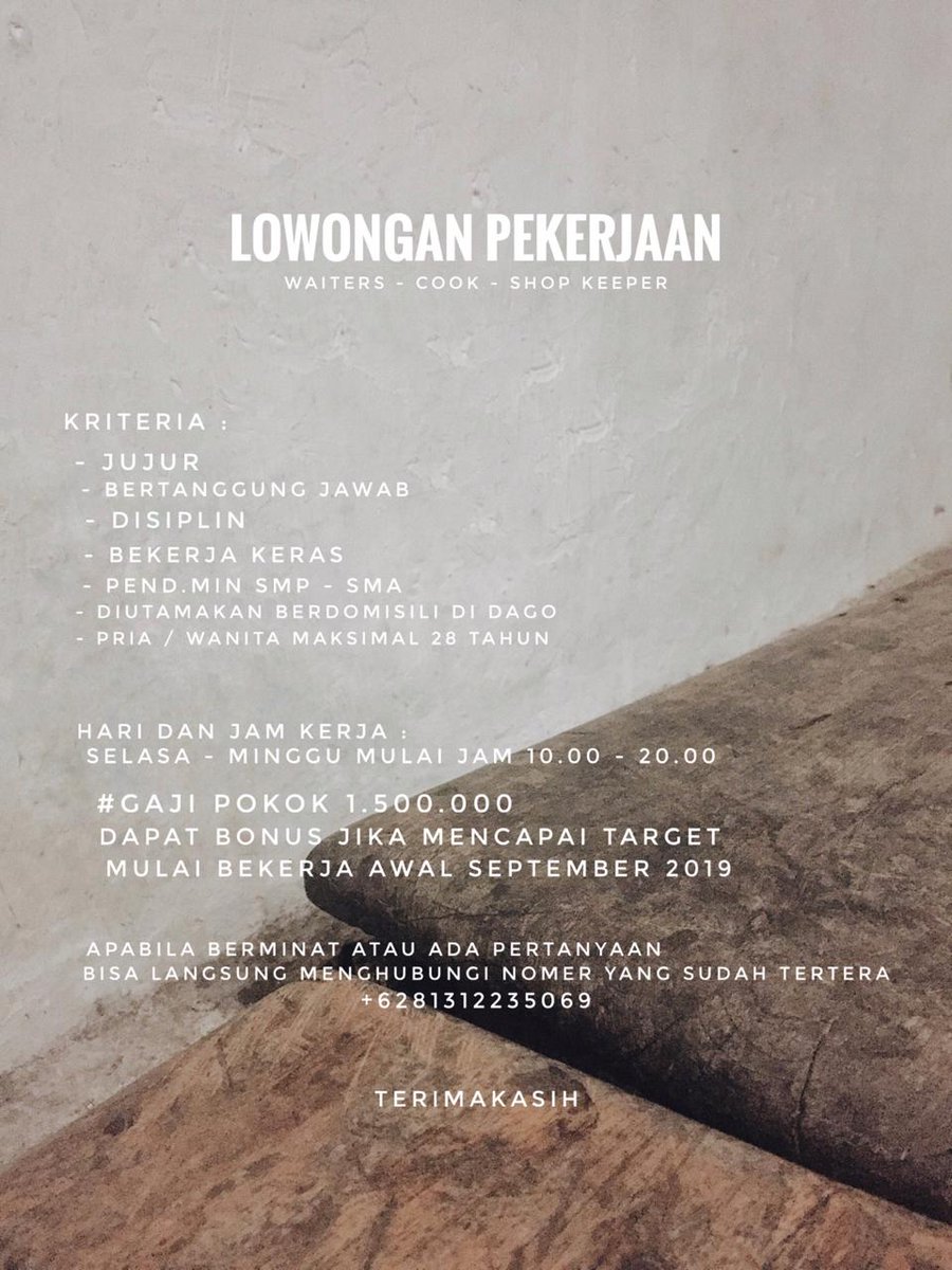 Untuk yang berada di dago dan sekitarnya...