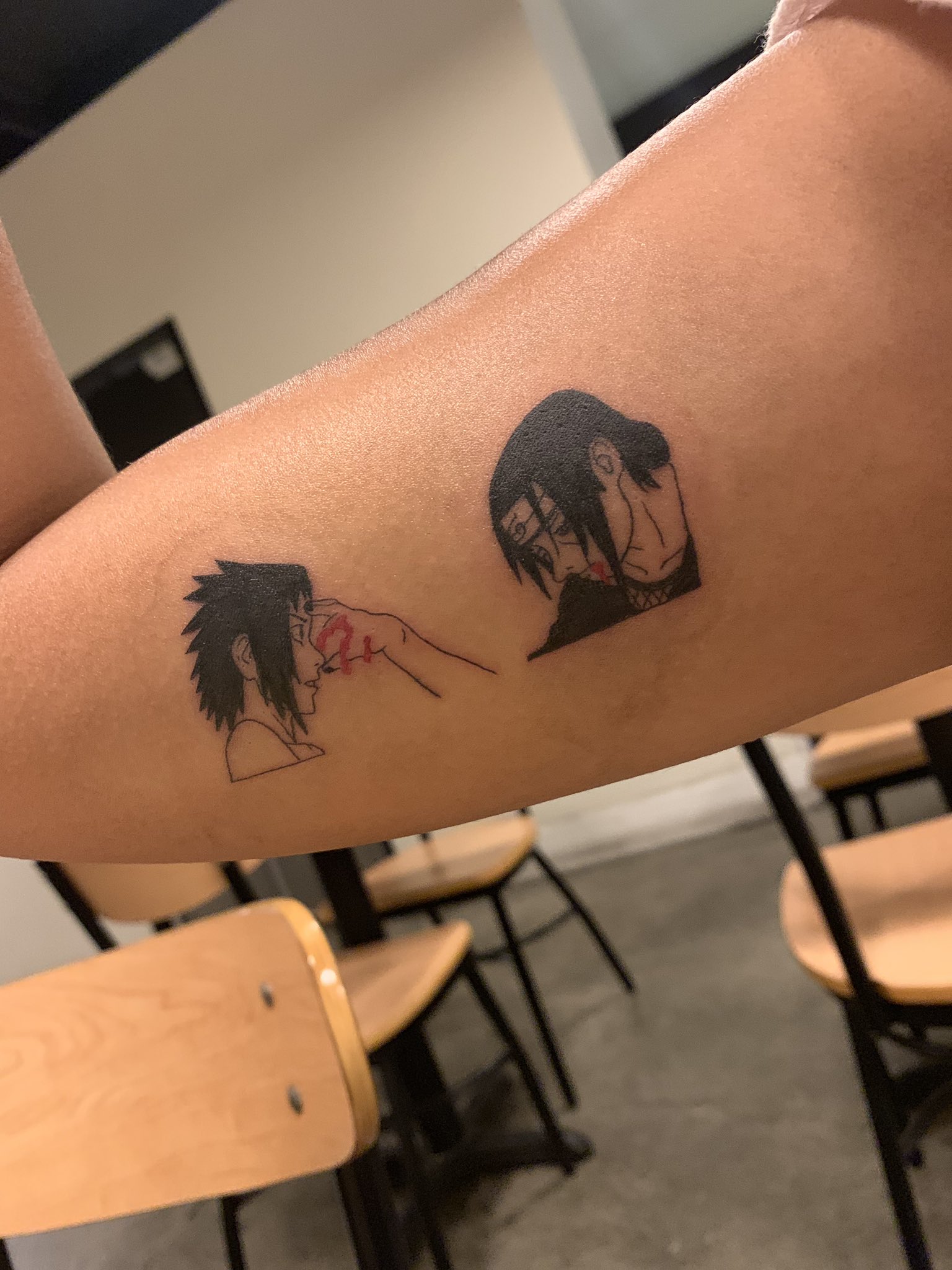 Bruno Salas on Instagram SasukeItachi del clan Uchiha  Siempre soy  feliz haciendo escenas de Naruto    sasuke   Anime tattoos Naruto  tattoo Tattoos