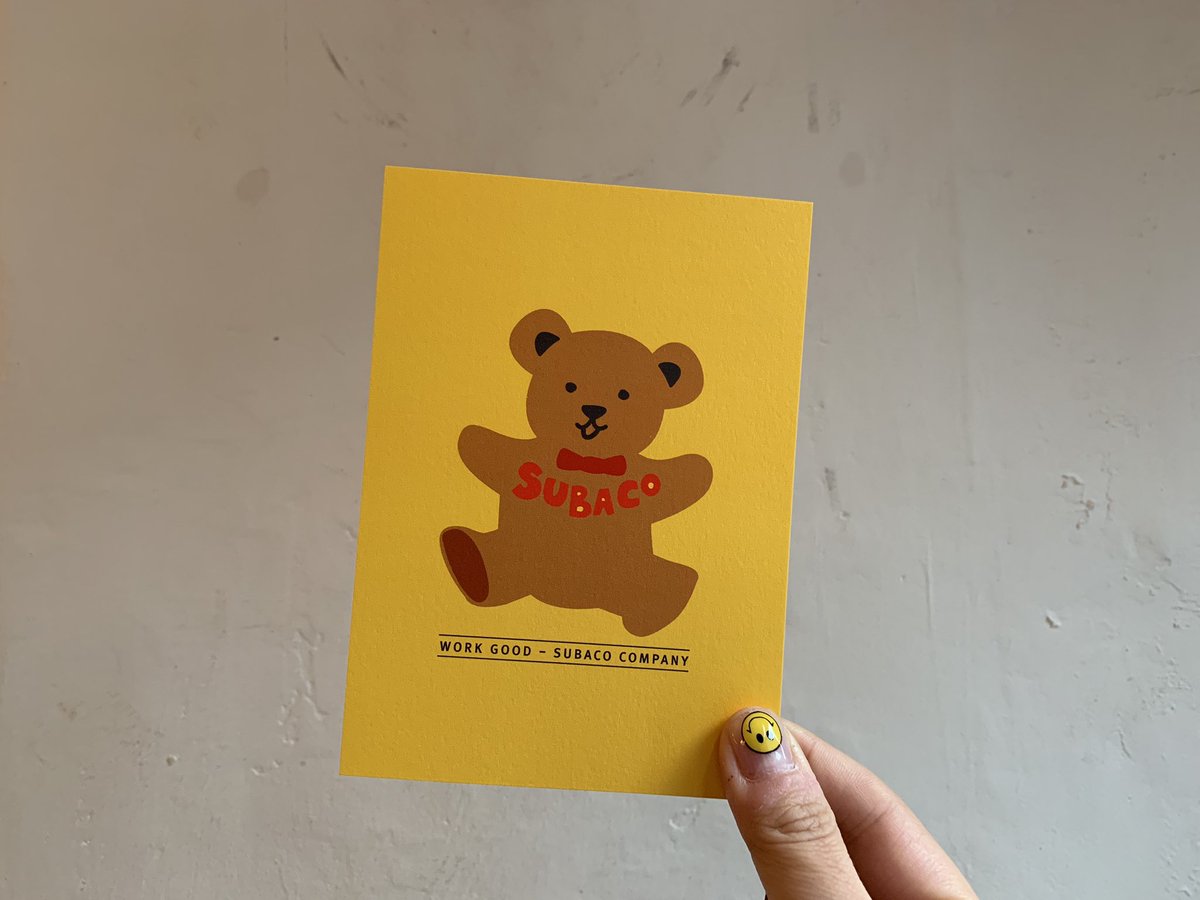 귀여운 수바코 엽서 5종 세트가 재입고 되었습니다 🐻🐻🐻
subaco.kr
카톡문의 subaco 
-
#엽서#소품#소품샵 #문구 #수바코#망원동#망원동수바코