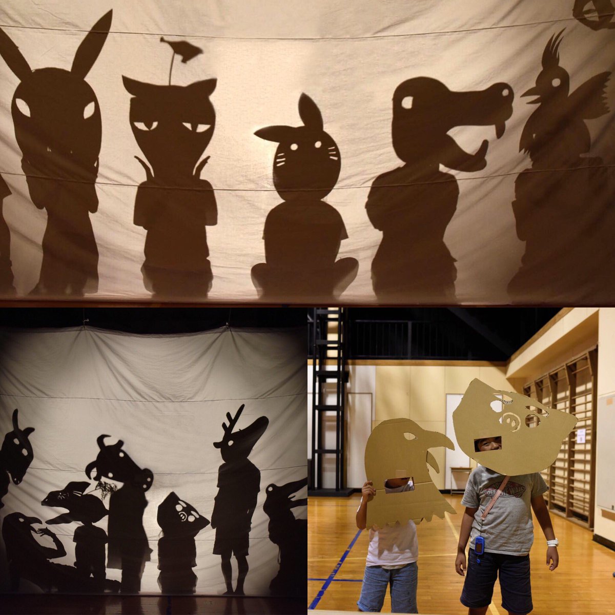 Sukimaki Animation 新潟ワークショップの様子 影絵でアニメーション 動物のかぶりものをして みんなで獣人になろう 初めての試みで もう少し詰めたい部分はあったけど 楽しくできました ストップモーション ピクシレーション アニメーション