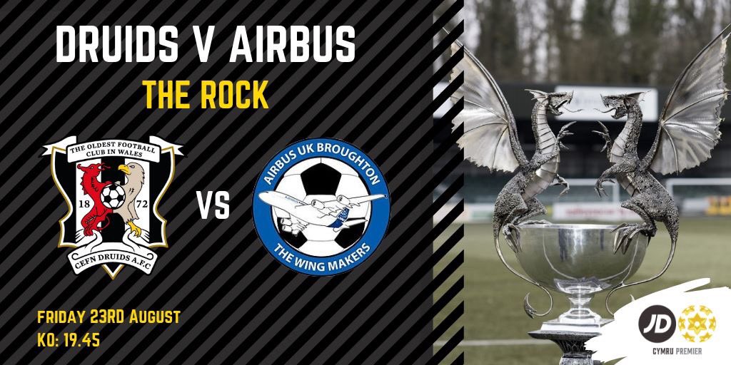 CefnDruids's tweet photo. THIS FRIDAY | Druids take on Airbus at The Rock! KO: 19.45

@CymruLeagues https://t.co/etW8SjrAwl