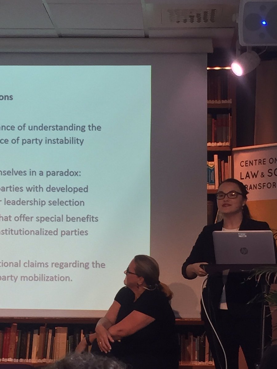 ArriolaLR's tweet photo. Great presentation by @melanielphillip on how candidate recruitment affects party system instability in Zambia at this year’s Bergen Exchanges @LawTransform @cmi_no #BeEx2019 https://t.co/tPwQpCWzkF