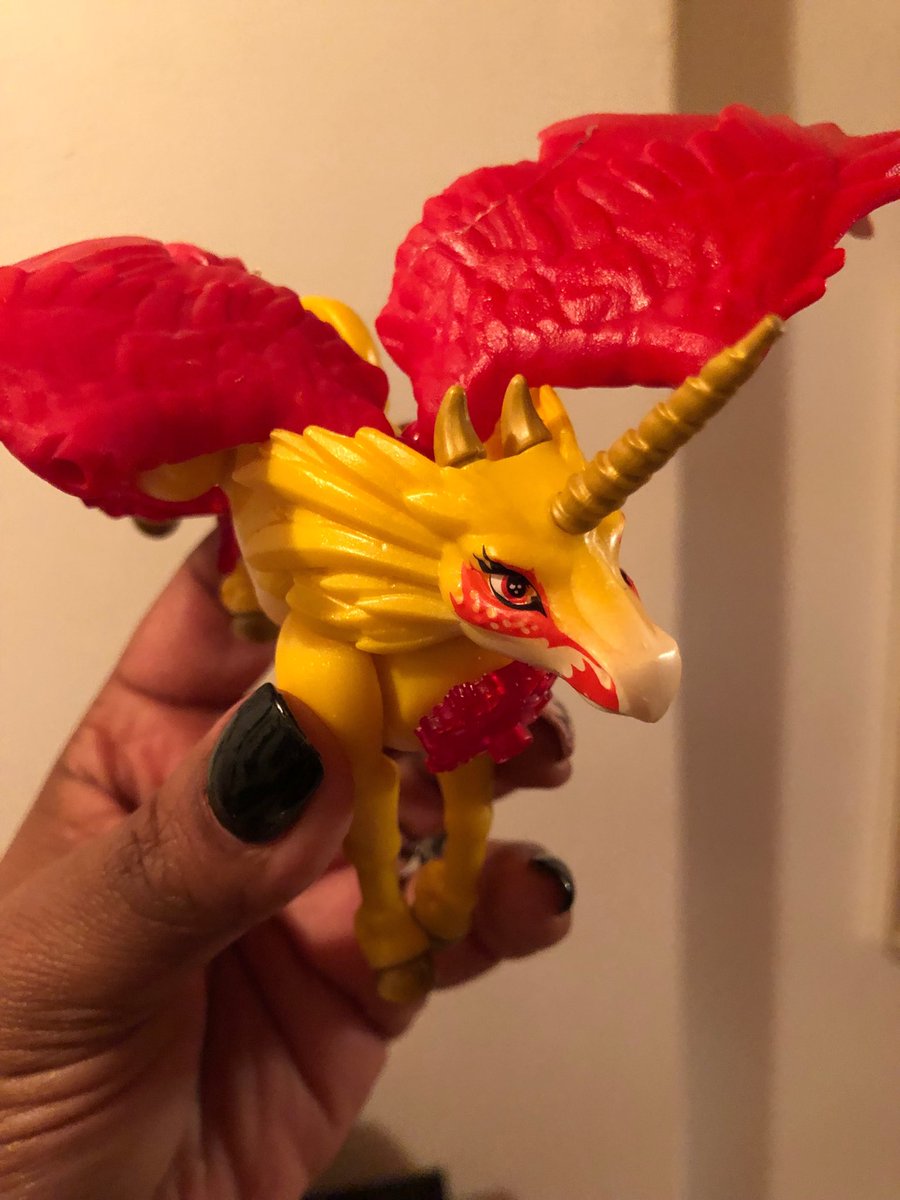LynetteFrancis1's tweet photo. So it was left to me to assemble the completed product. There are various dragons, they come with an information booklet and history to each dragon. Very small kids needs to be supervised but no lack of imagination with these #CrystalCreatures from @Mattel. Keep ‘em busy https://t.co/ncc7LO9guL