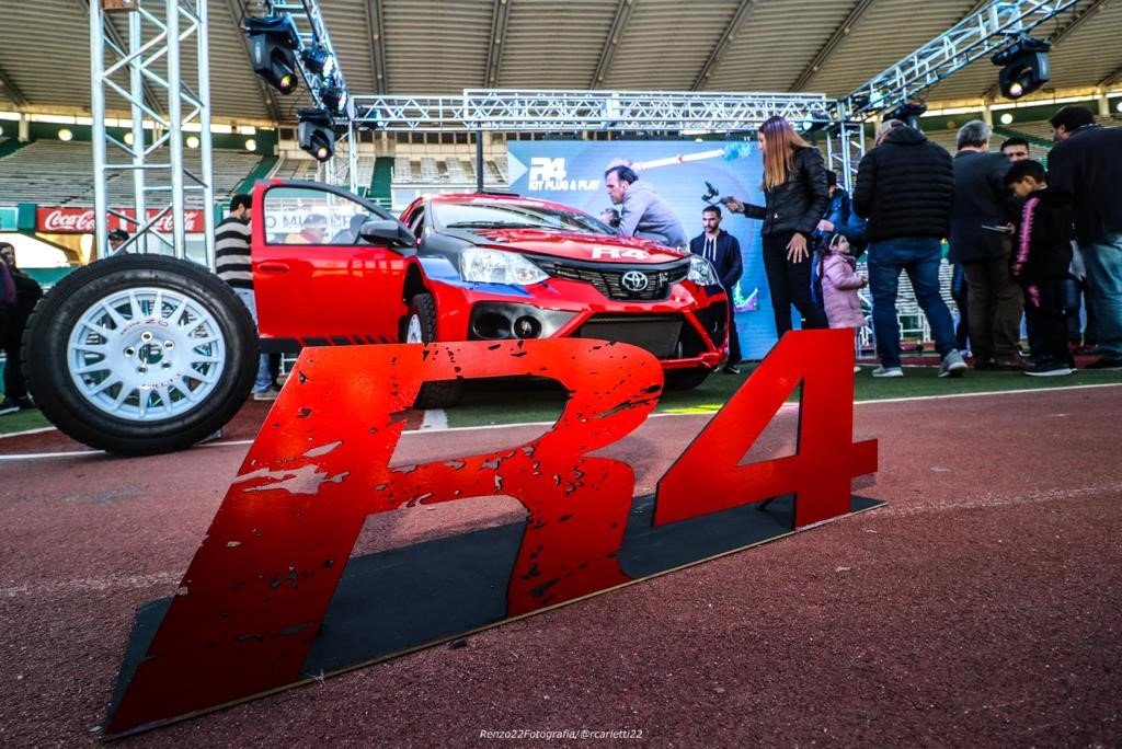Oreca's tweet photo. 🇦🇷 Yesterday, @rc_competicion unveiled its #Toyota Etios R4 in the Mario Alberto Kempes stadium in #Argentina! This is the first FIA R4 Kit developed in South America. #ORECA wish them all the best! #R4 #KitR4 #FIAR4Kit #KitR4 #FIA https://t.co/1A0AElRsQp