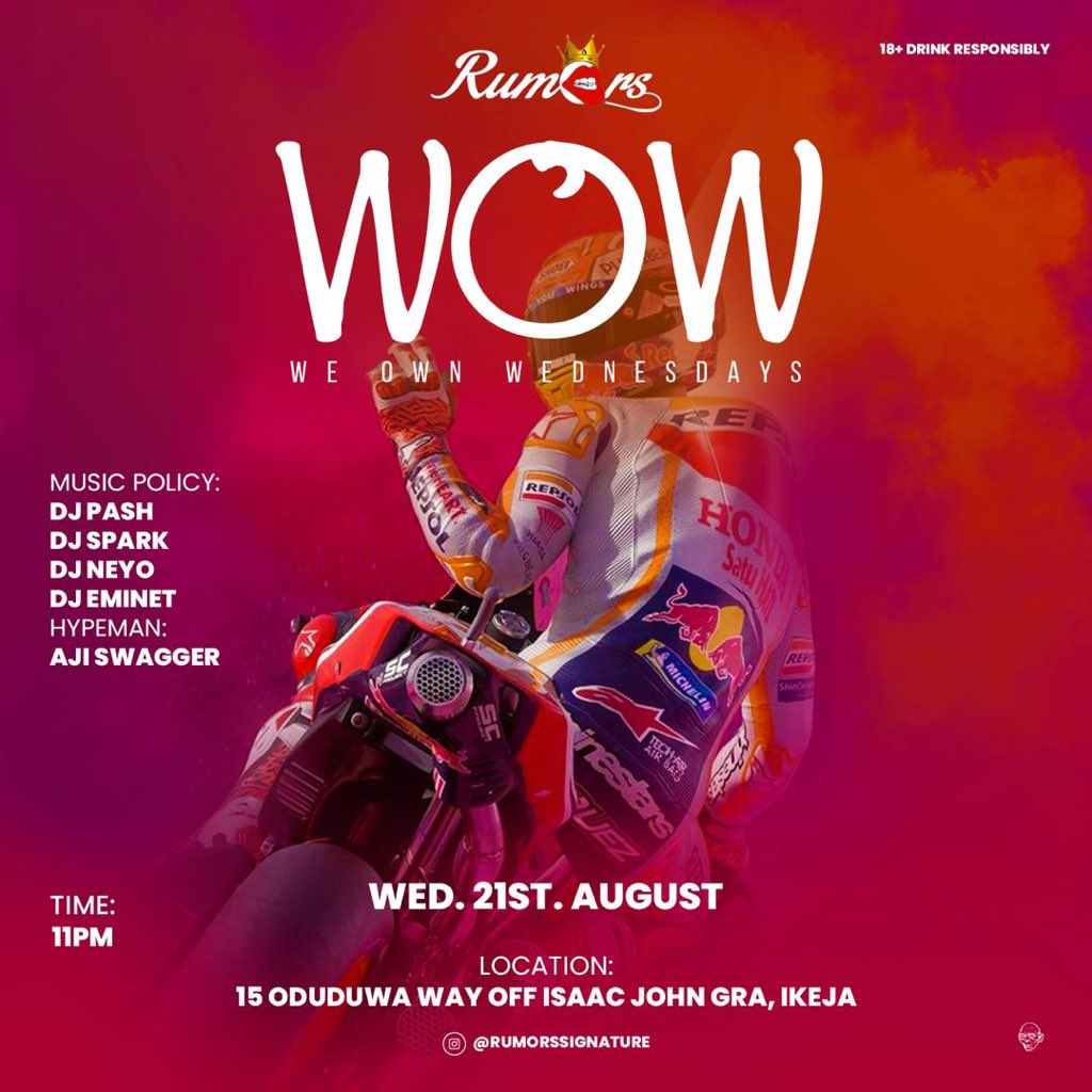 smeagolcreation's tweet photo. We own Wednesdays design done for @rumors
Get your creative designs done with ease at Smeagolcreations
We design with outstanding colors, concept and defination
#djsplash #creative #design #dhneyo #augustdesigns #flyers #banners #logo #rumors #party #rumorssignature https://t.co/2OR6ok3Akl