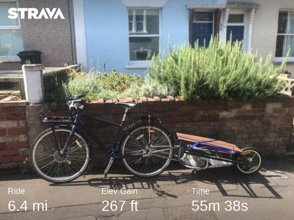 BoomerCycles's tweet photo. I recently helped my housemate move across the city via #konabikedoctor cargo cycle and single-wheel trailer. Bonus cool graffiti along the way! #betterbybike #bikeuk #bikemovers #bikebristoluk #bicycleswithoutbarriers #graffitibristol #streetartbristol https://t.co/w710bYTXEu