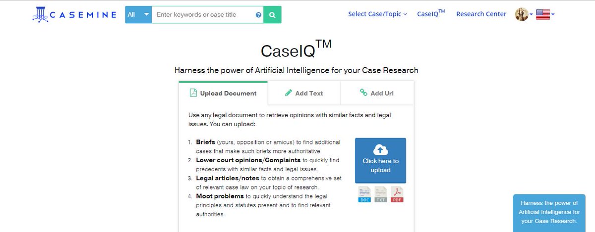 caseminelaw's tweet photo. What if we told you that a research tool has the capability to read through a document the way you would- in its entirety and grasp on to the essence of your research? And the Answer is CaseIQ. #legaltech #casemine #AI #artificialintelligence #legalAI https://t.co/3Q5HTla6UI