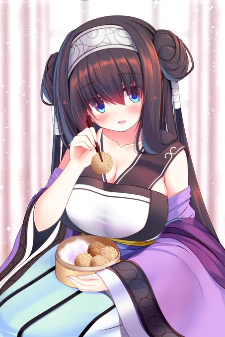 はい……あ～ん
#刻詠の風水士リンネ #アイギスお絵かき 