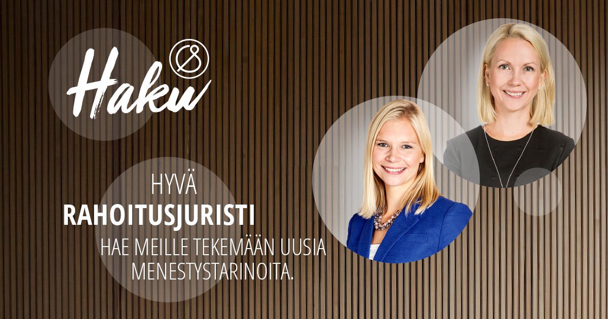 CastrenS's tweet photo. Hyvä rahoitusjuristi – hae meille tekemään uusia menestystarinoita! Rahoitustiimissämme voit kasvaa alan huippuasiantuntijaksi. https://t.co/QDlc0rFnHv #castrenrekry #castrenspirit #rahoitus https://t.co/747Ih8BsMD