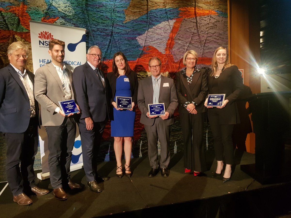 MedResearchNSW's tweet photo. Congratulations to all of our NSW #MedicalDevices Fund recipients for 2019! #MDF #medicalresearch https://t.co/5grDOo3l0C