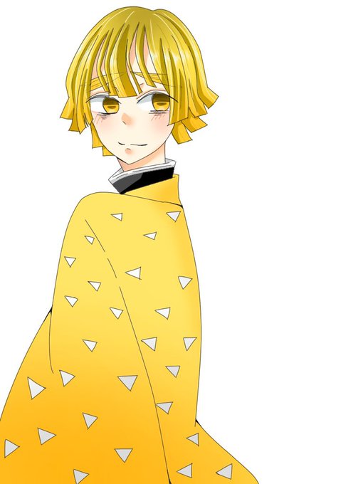 とまふるちぃずさんがTwitterに投稿した我妻善逸(鬼滅の刃)のイラスト。