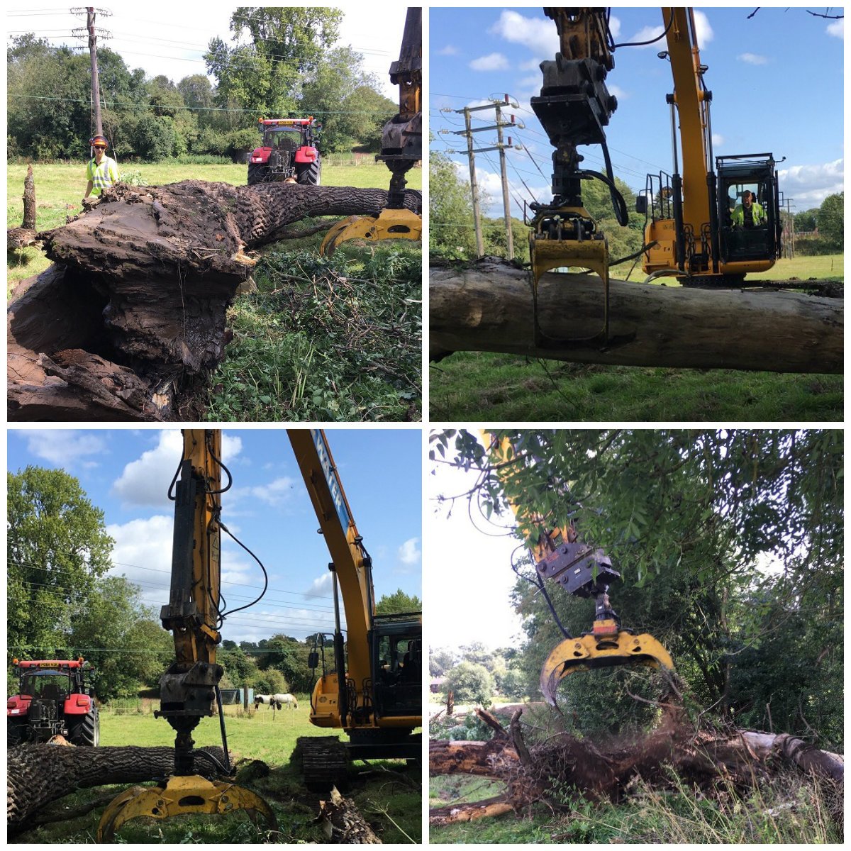 BarryKillnerEA's tweet photo. The #Worcestershire field operations team have been out #reducing #flood #risk in #Kinver #Kidderminster by removing these large fallen trees causing a blockage on the #River #Stour https://t.co/peFb07v5pz