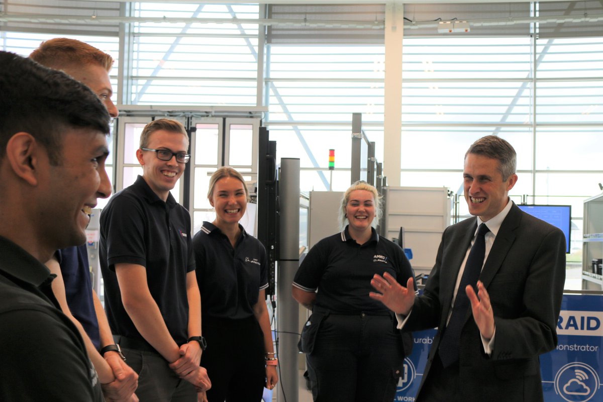All of our #apprentices are amazing but this group did a fantastic job at the Education Secretary visit yesterday. They were a credit to their companies and it is safe to say that the next generation of engineers are looking promising.