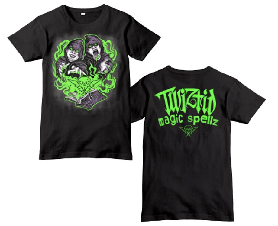 majikninjaent's tweet photo. Get this @tweetmesohard #magicspellz #shirt @twiztidshop !!!
https://t.co/KF5OYu6Q0A
#majikninjaentertainment #twiztid #mne2019 #underground https://t.co/wyp4yd54IM