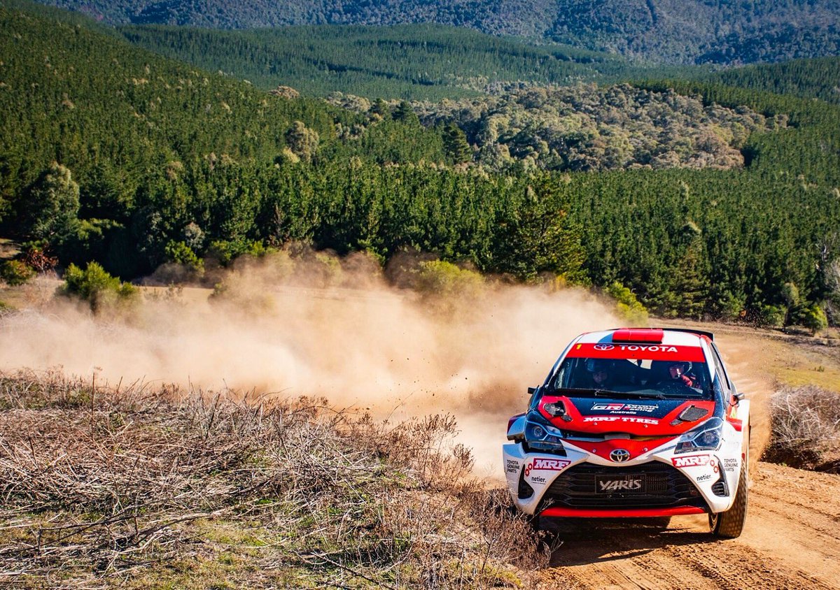 HarryBates5's tweet photo. Rally week. Finally you’re here. Currently en route to Melbourne for a day at @Toyota_Aus headquarters, then on to Ballarat. Let’s do this! #GoingForTheTreble #Toyota #YarisAP4 #ToyotaGAZOORacingAustralia #TGRA #Netier https://t.co/6duqUL02sw