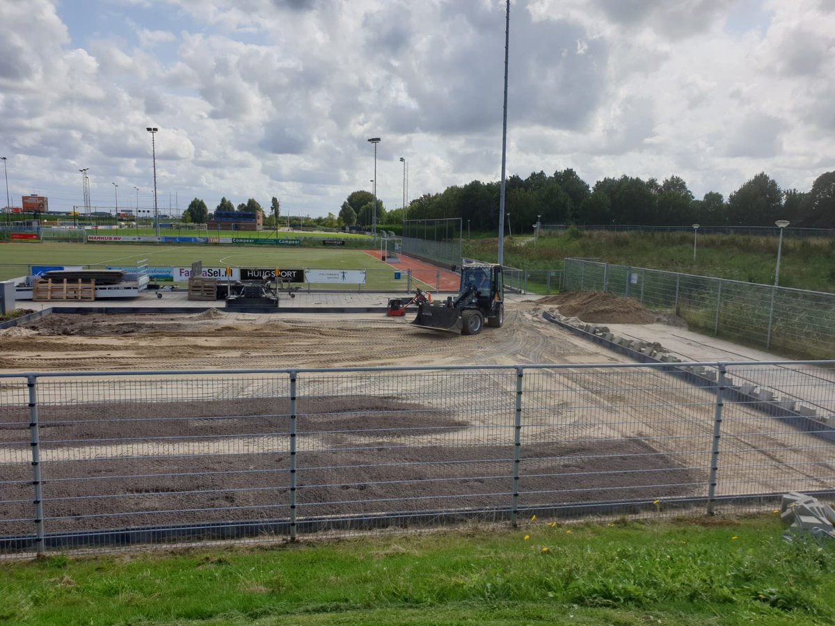 Update van de aanleg van ons nieuwe ons oefenveldje 😀