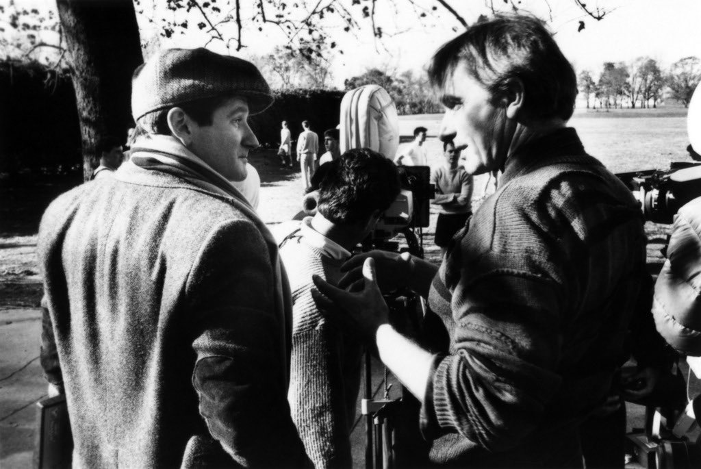 Happy 75th birthday Peter Weir.

Director Peter Weir and Robin Williams on the set of Dead Poets Society. [1989] 