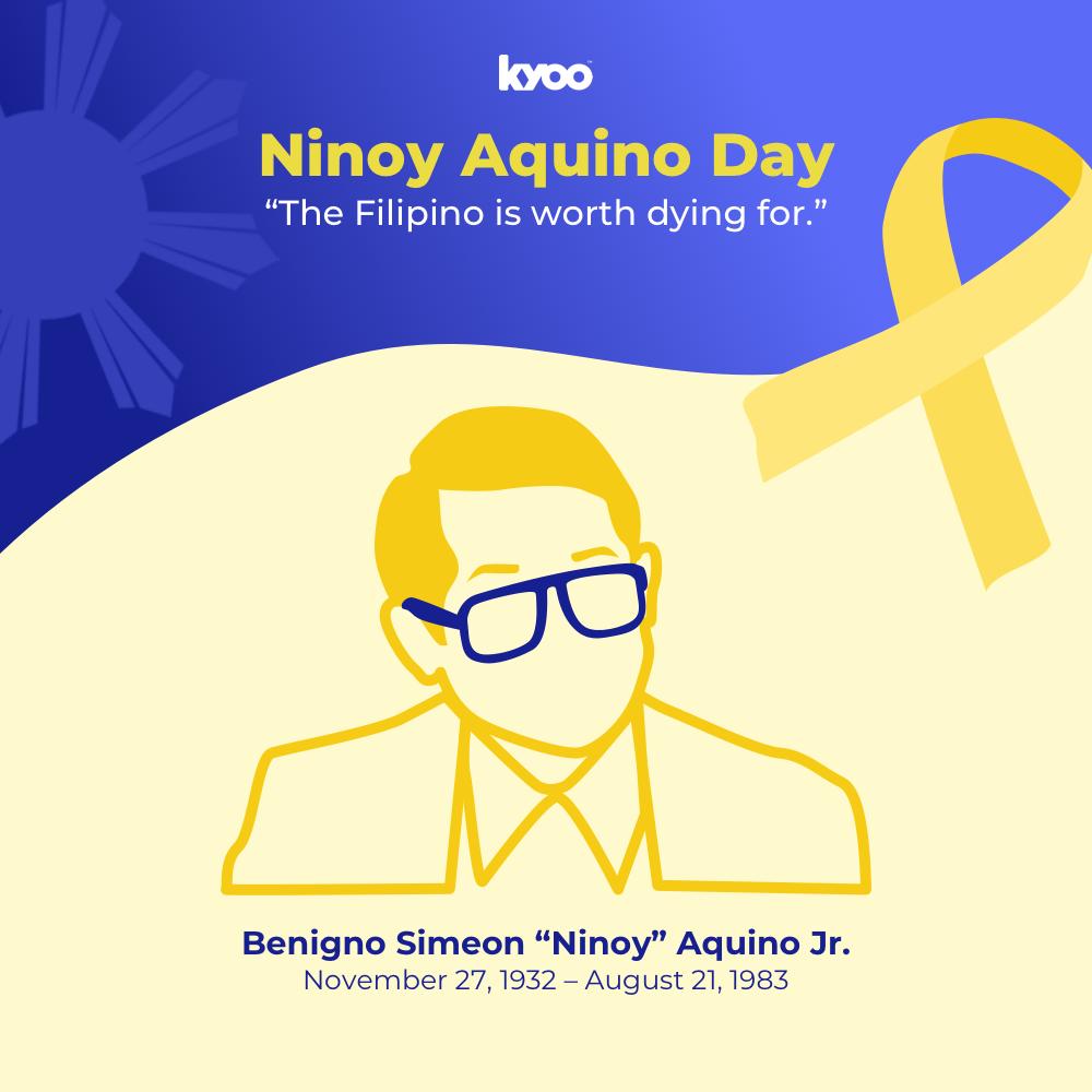 kyooph's tweet photo. #NinoyAquinoDay Kyoo commemorates the late Senator Benigno "Ninoy" Aquino Jr. #Kyoo #Kyooph https://t.co/RRfbXIR0rv